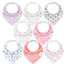 KeaBabies Organic Bandana Bibs Set - Pink Dreams