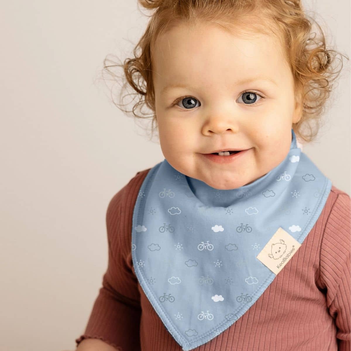 KeaBabies Organic Bandana Bibs Set - Vessels