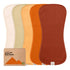 KeaBabies Quin Organic Burp Cloths - Sahara