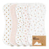 KeaBabies Softe Muslin Burp Cloths - Petals