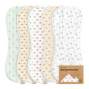 KeaBabies Softe Muslin Burp Cloths - Roarsome