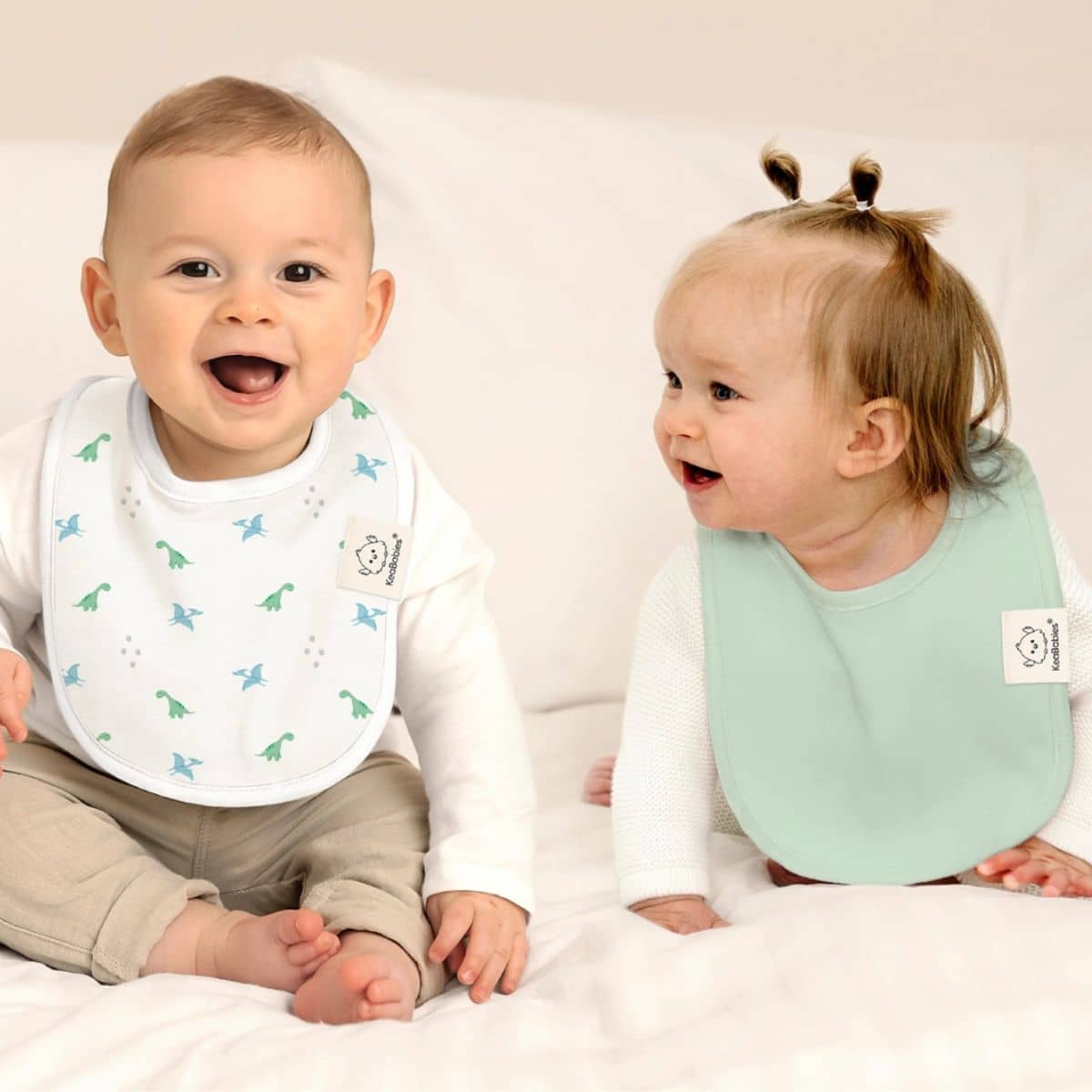 KeaBabies Urban Organic Baby Bibs Set - Roarsome