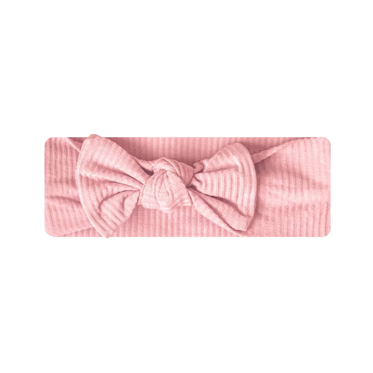 Kiin Baby Bamboo Stretch Bow Headband - Rose