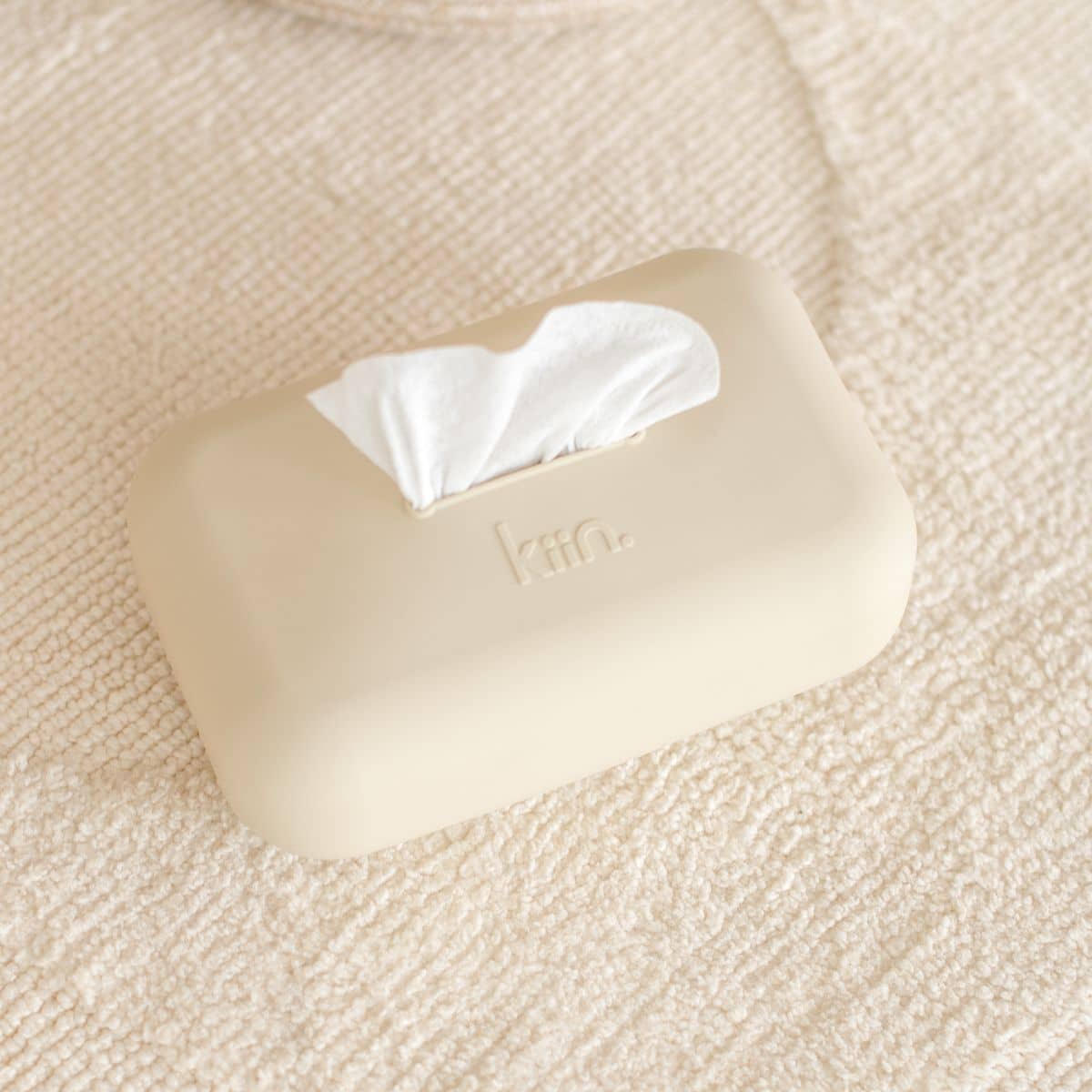 Kiin Baby Silicone Wipes Cover - Vanilla