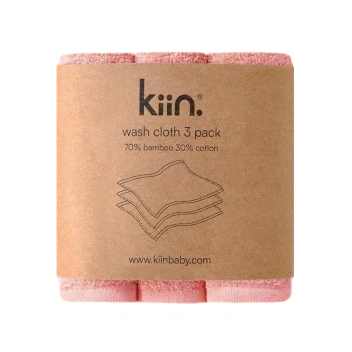 Kiin Baby Wash Cloths - Peony