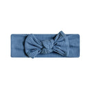 Kiin Baby Bamboo Stretch Bow Headband - Blue Shadow