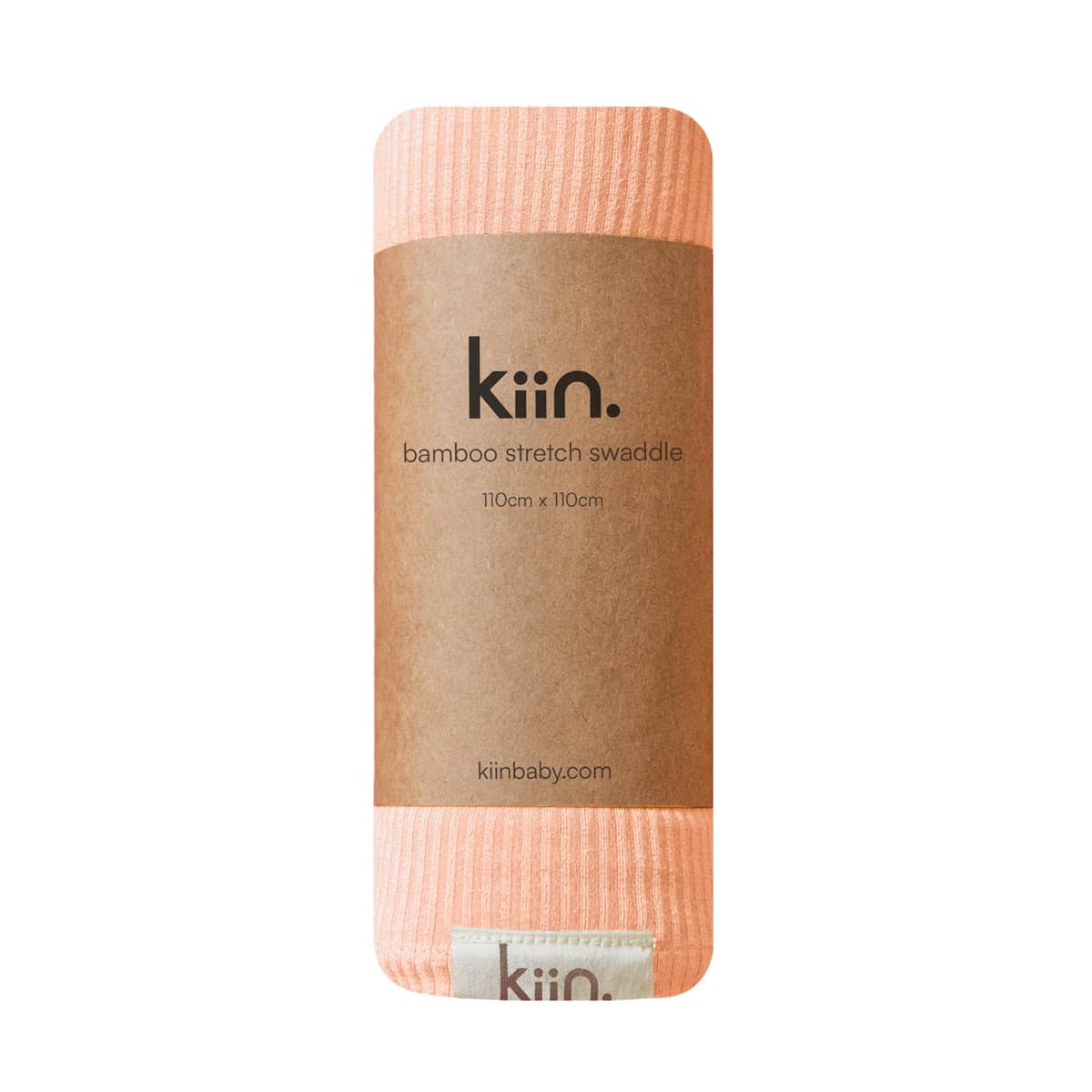 Kiin Baby Bamboo Stretch Swaddle - Peach Sunset