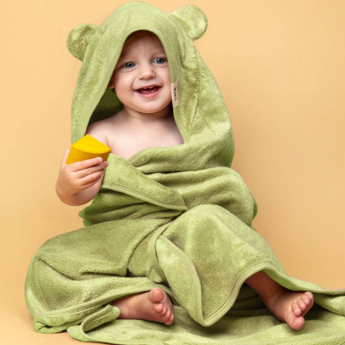 Kiin Baby Hooded Towel - Apple