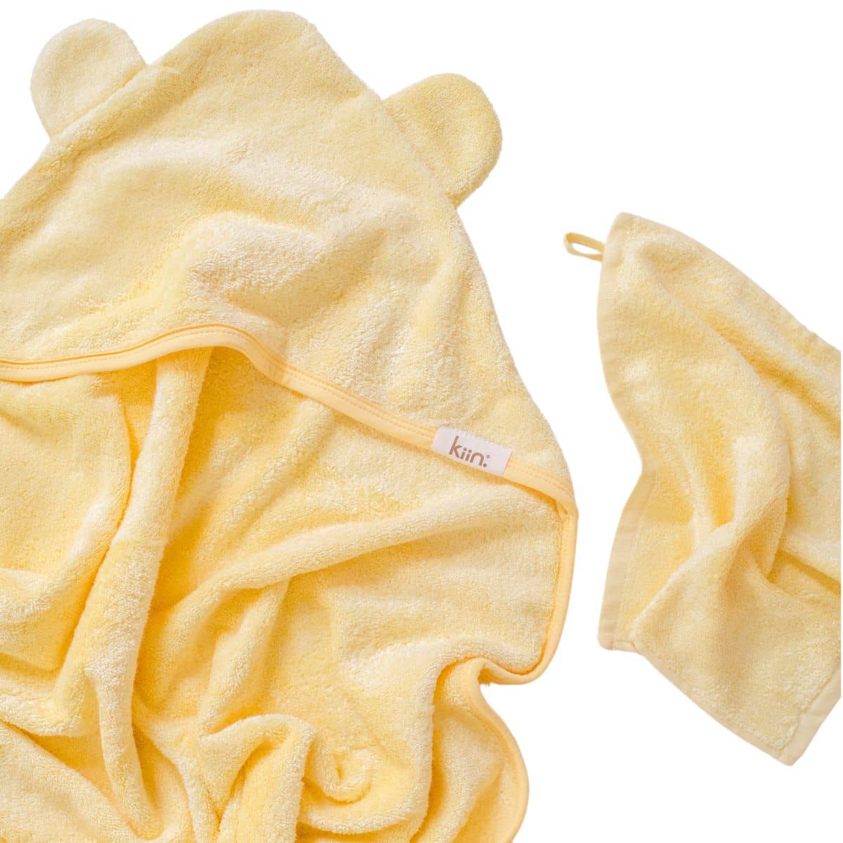 Kiin Baby Hooded Towel - Buttercup