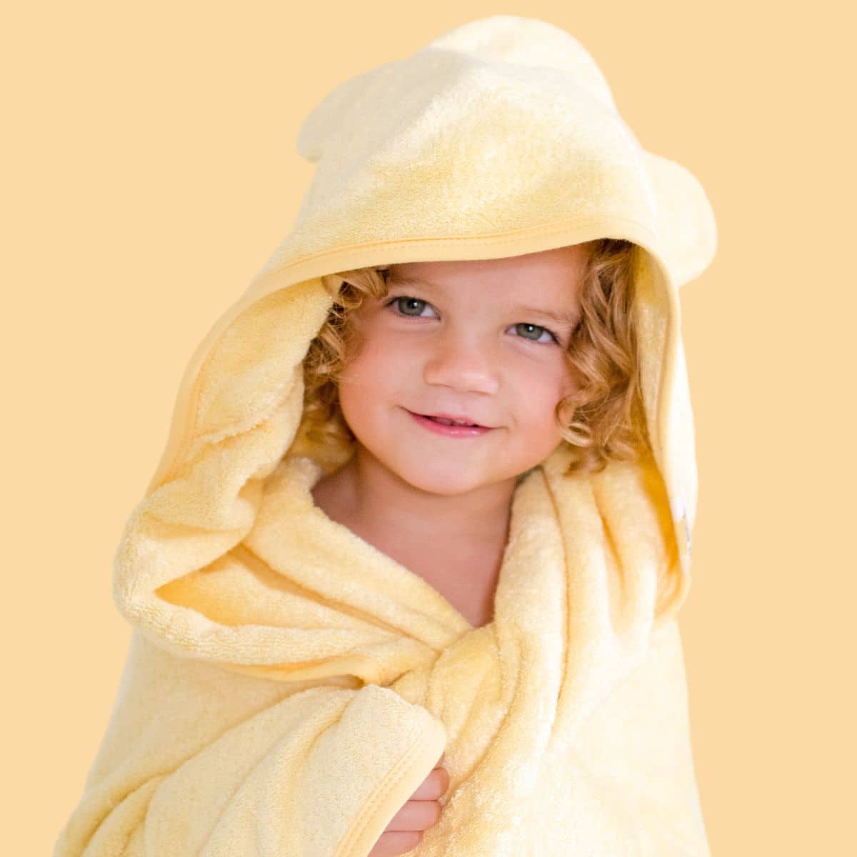 Kiin Baby Hooded Towel - Buttercup