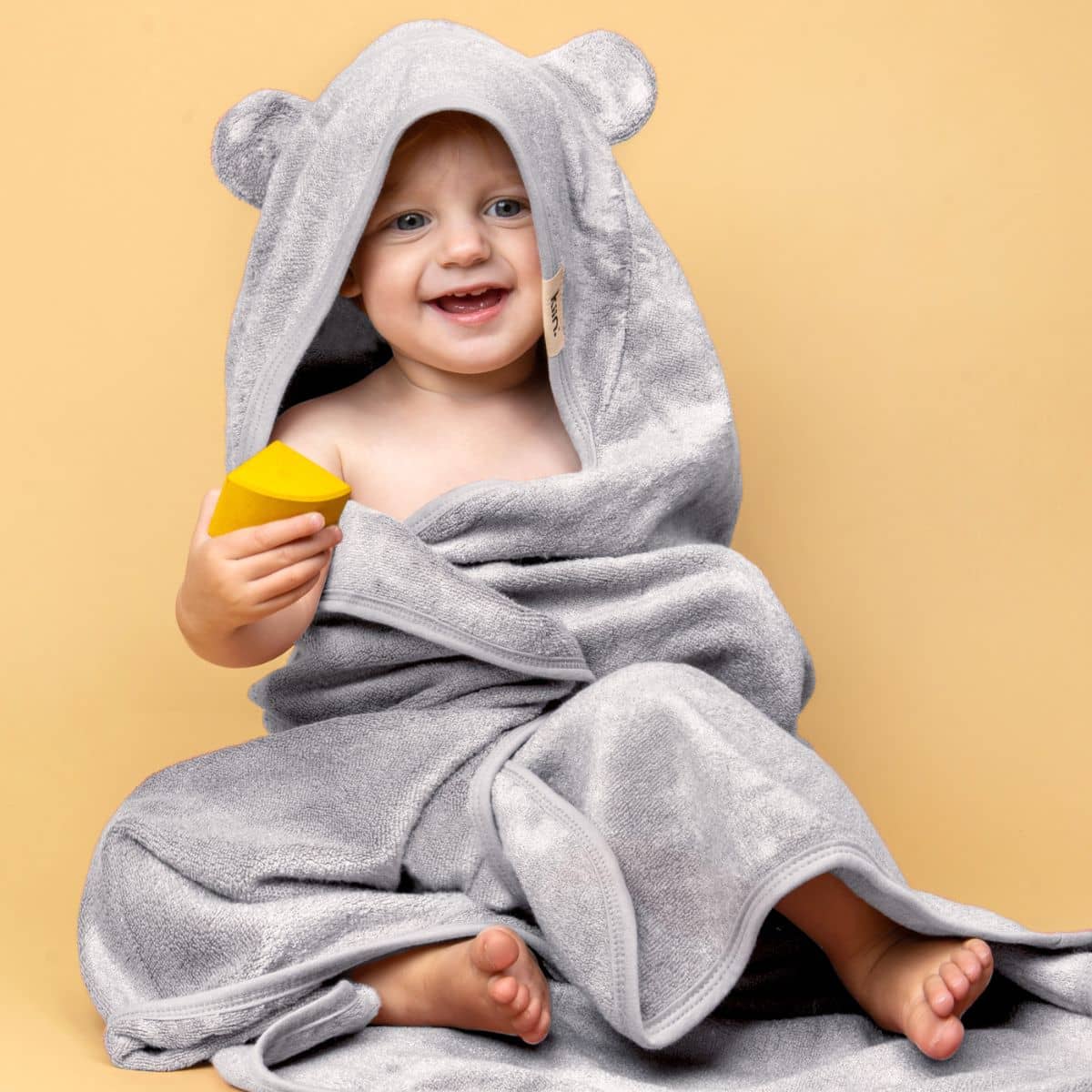 Kiin Baby Hooded Towel - Dusty Blue