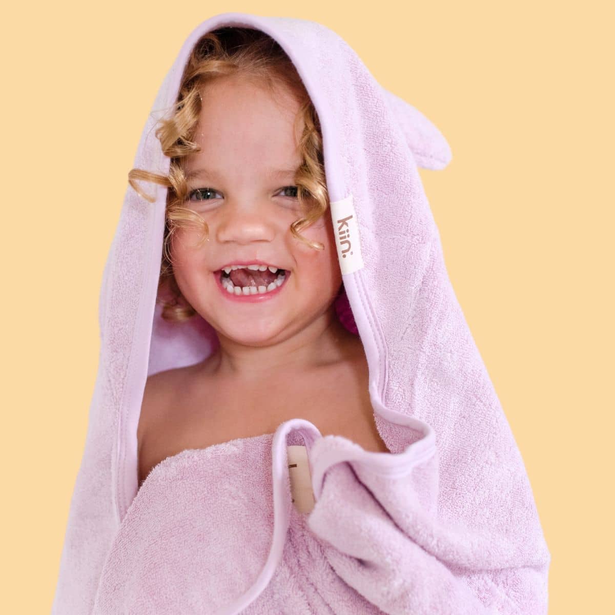 Kiin Baby Hooded Towel - Lilac