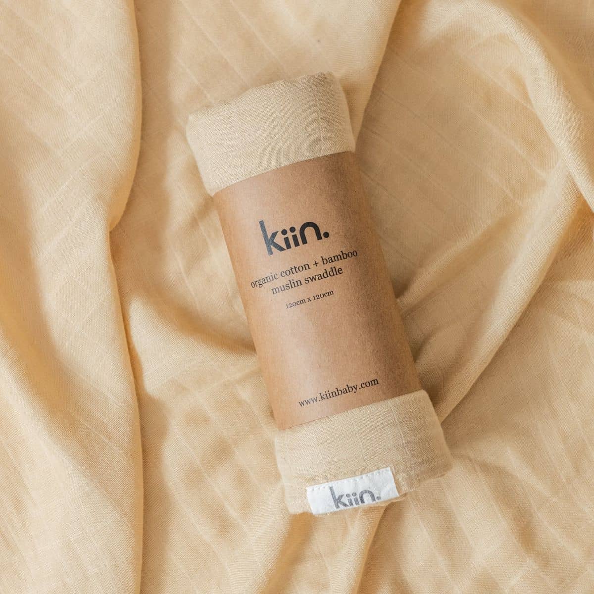 Kiin Baby Organic Muslin Swaddle - Oat