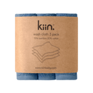 Kiin Baby Wash Cloths - Blue Shadow