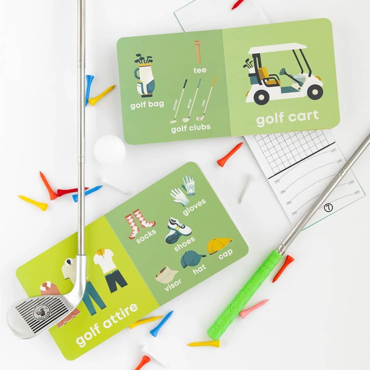 Left Hand Book House Baby Board Book - Golf Baby