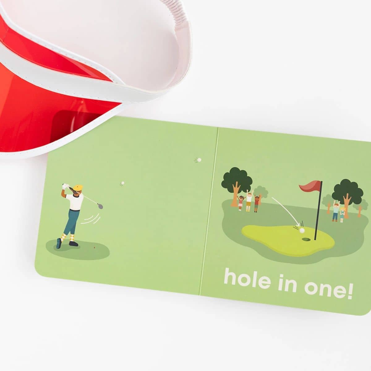 Left Hand Book House Baby Board Book - Golf Baby