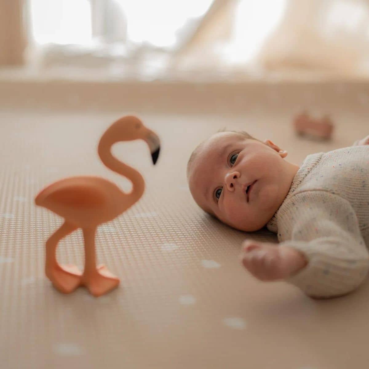 Lingo the Flamingo - Natural Rubber Teether