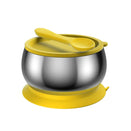 Lion & Lady Stainless Steel Feeding Bowl with Silicone Suction Base - Buttercup Yellow