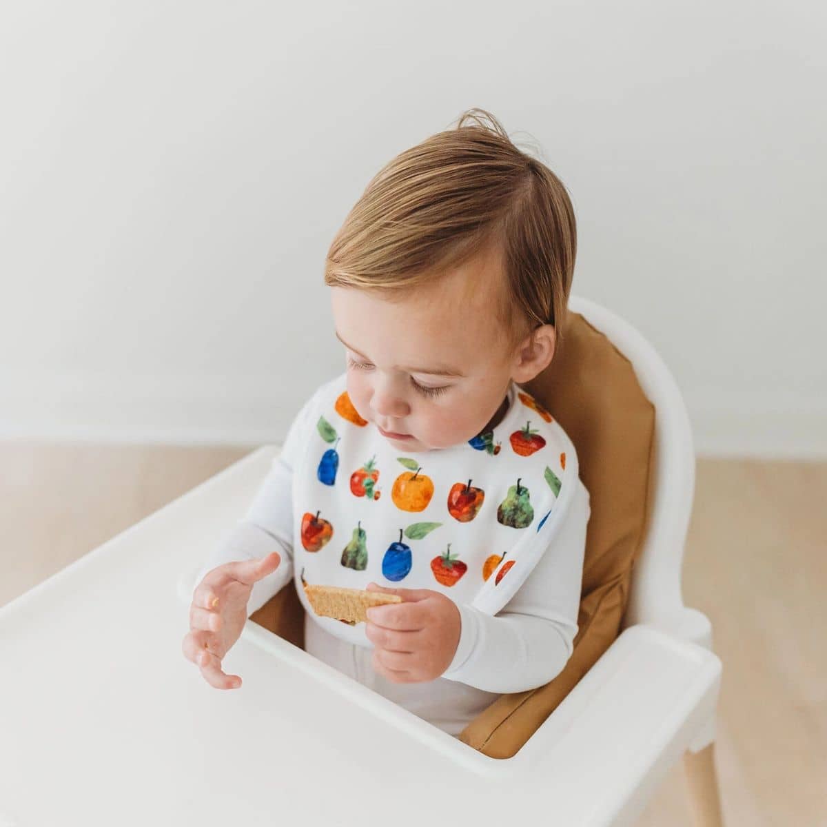 L'ovedbaby x The Very Hungry Caterpillar Organic Two Layer Reversible Bib - Fruits