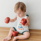 L'ovedbaby x The Very Hungry Caterpillar Organic Sleeveless Romper - Still Hungry