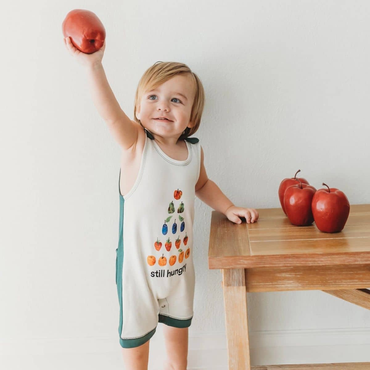 L'ovedbaby x The Very Hungry Caterpillar Organic Sleeveless Romper - Still Hungry