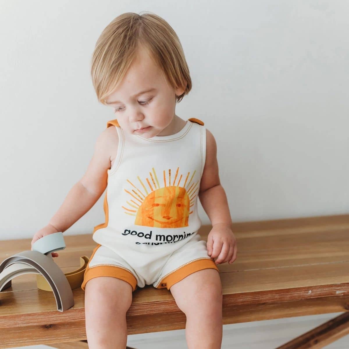 L'ovedbaby x The Very Hungry Caterpillar Organic Sleeveless Romper - Sunny Day