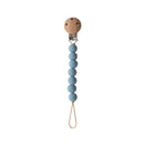 Mushie Pacifier Clip - Halo - Cadet Blue