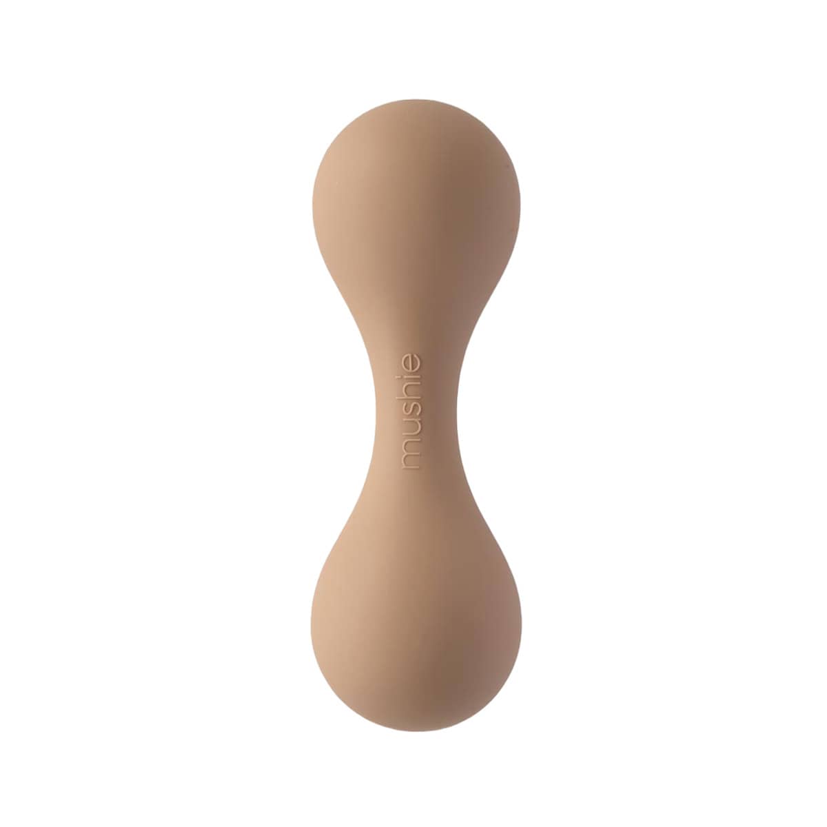 Mushie Silicone Baby Rattle - Natural