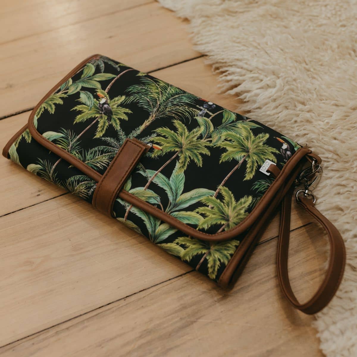 OiOi Change Mat Clutch - Tropical/Black