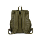 OiOi Faux Leather Nappy Backpack - Olive