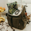 OiOi Faux Leather Nappy Backpack - Olive