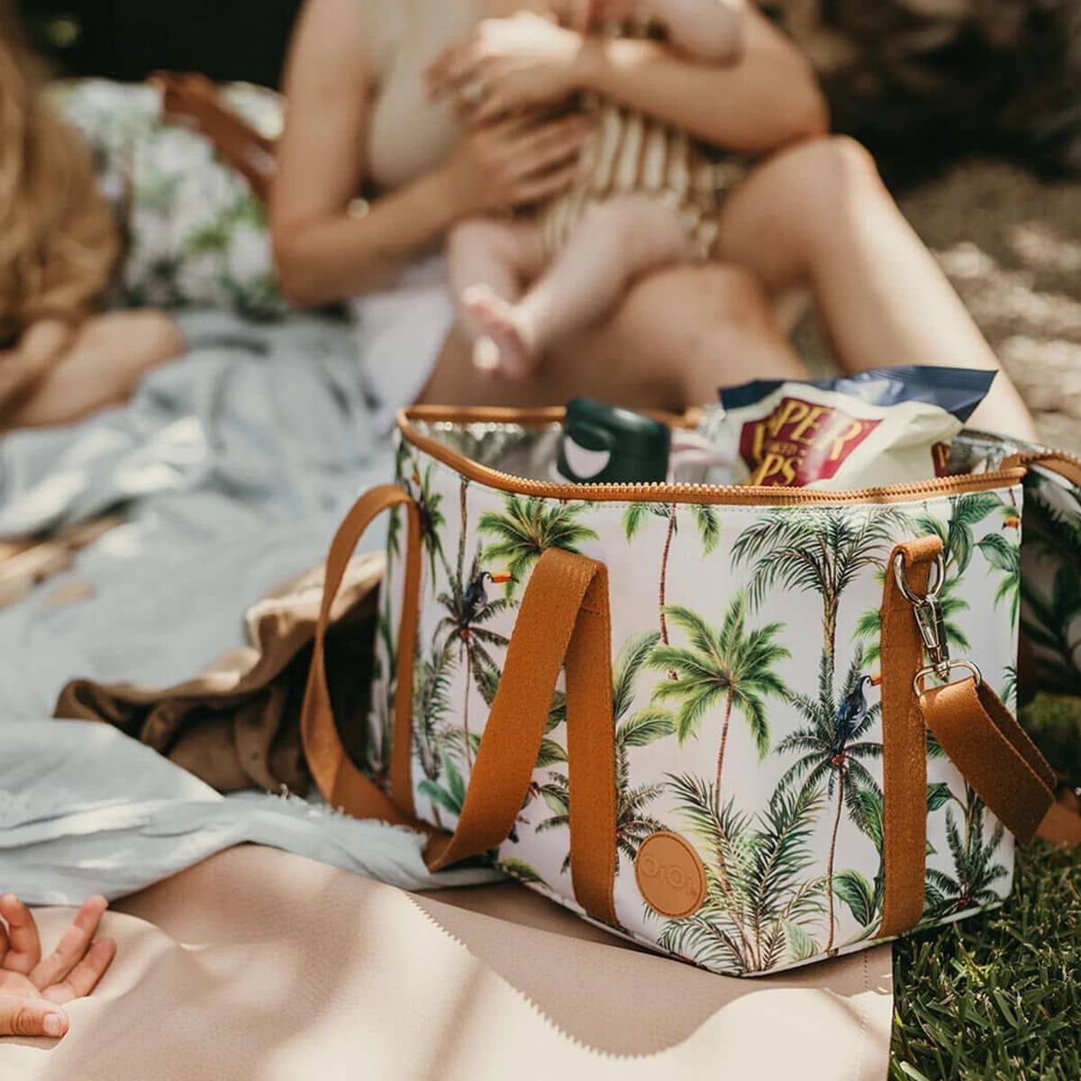 OiOi Maxi Insulated Lunch Bag - Tropical