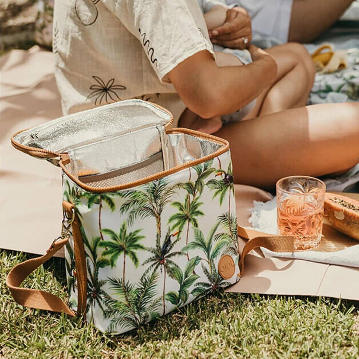 OiOi Midi Insulated Lunch Bag - Tropical