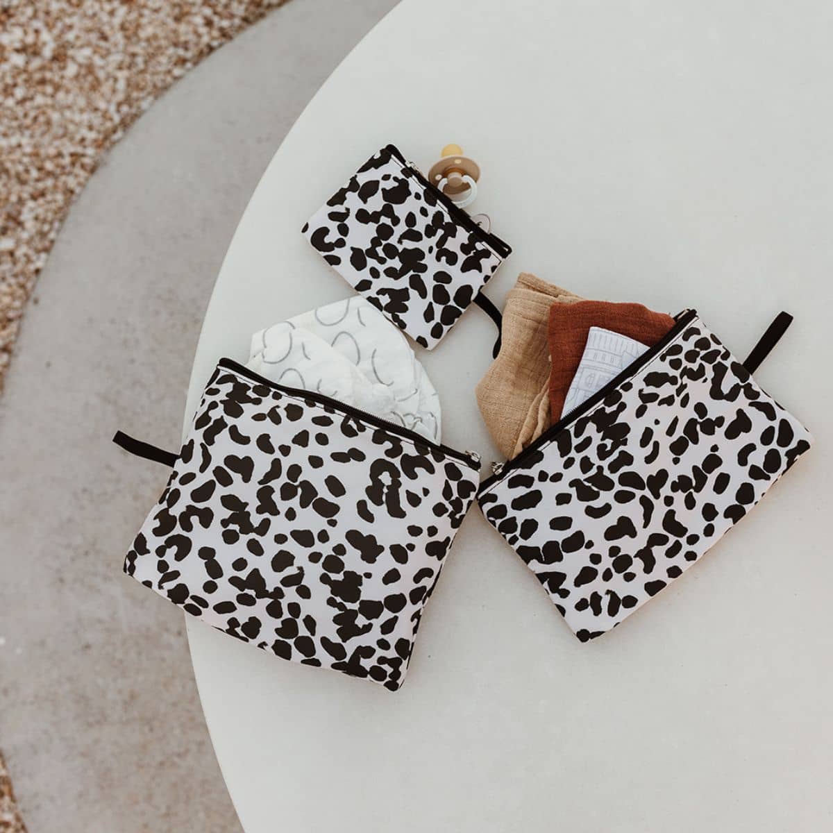 OiOi Packing Pouch Trio - Dalmatian