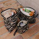 OiOi Packing Pouch Trio - Zebra