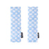 OiOi Reversible Pram Harness Cover Set - Blue Check and Mediterranean