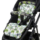 OiOi Reversible Pram Harness Cover Set - Tropical White and Tropical Black