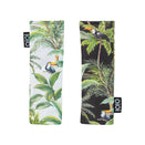 OiOi Reversible Pram Harness Cover Set - Tropical White and Tropical Black