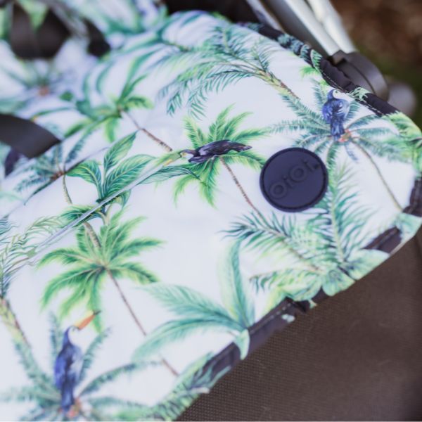 OiOi Reversible Pram Liner - Tropical