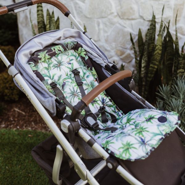 OiOi Reversible Pram Liner - Tropical