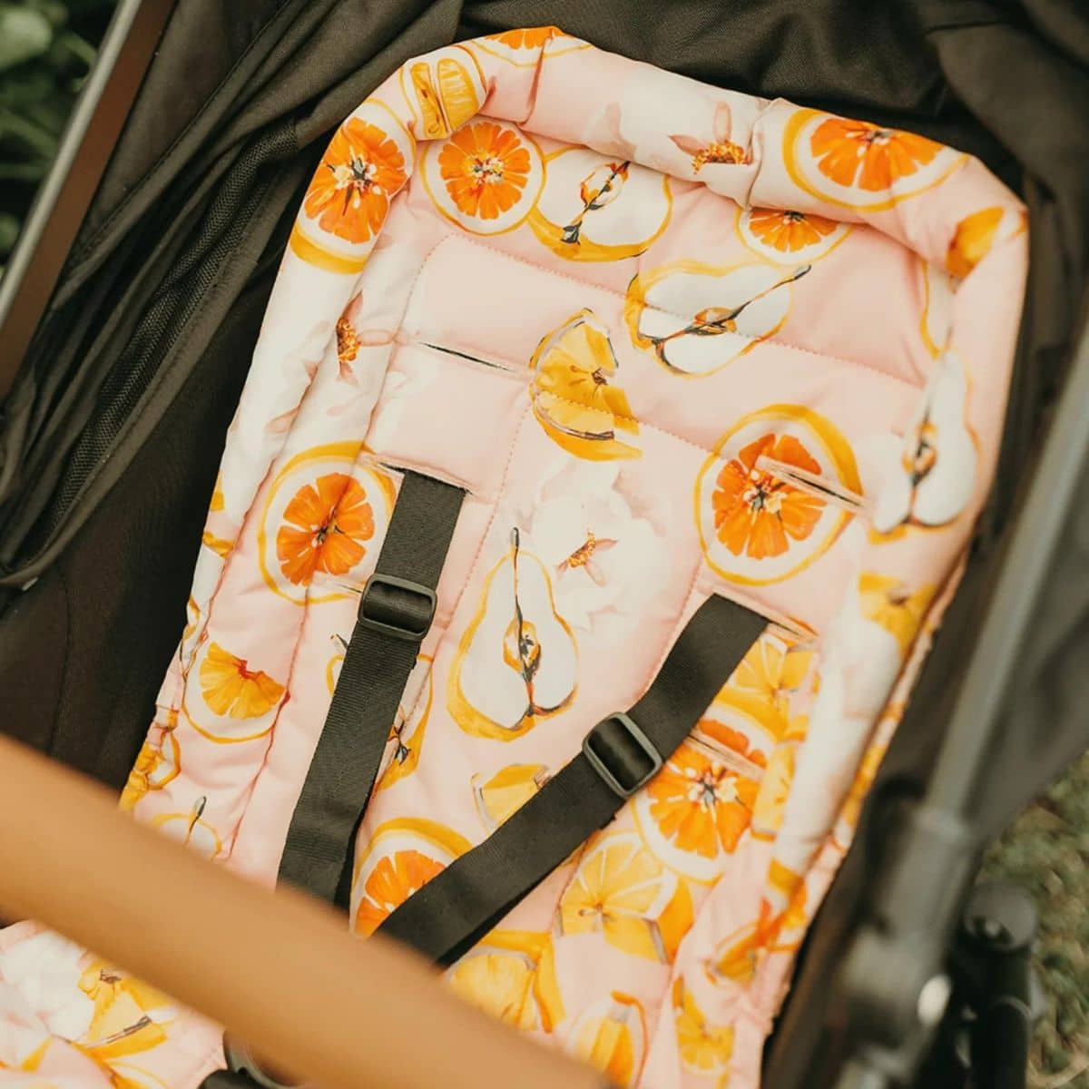 OiOi Reversible Pram Liner - Tutti Frutti