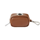 OiOi Vegan Leather Waste Bag Dispenser - Chestnut Brown