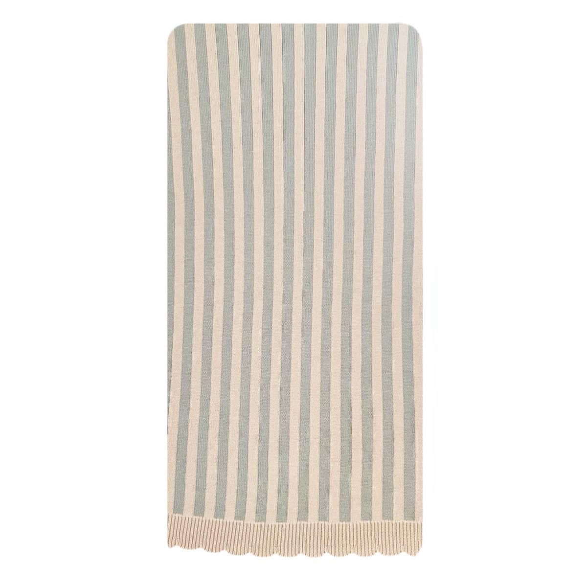 Pop Ya Tot Carnival Organic Knit Blanket - Baby Blue