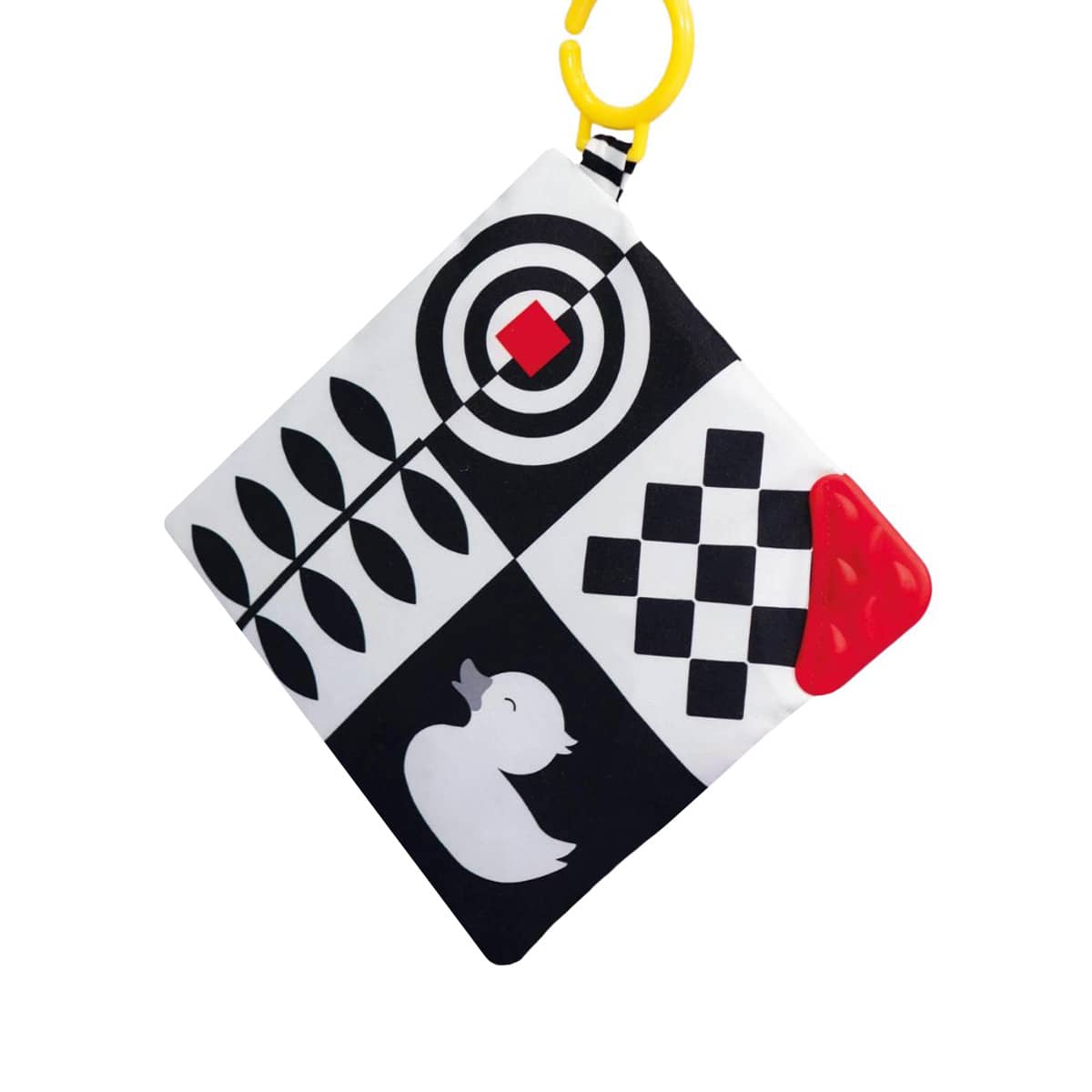 Priya & Peanut Baby Sensory Crinkle Square - Black + White