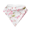 Snuggle Hunny Bandana Dribble Bib - Cherry Blossom Organic