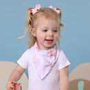 Snuggle Hunny Bandana Dribble Bib - Coral Organic