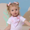 Snuggle Hunny Bandana Dribble Bib - Coral Organic