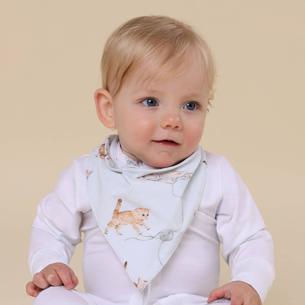 Snuggle Hunny Bandana Dribble Bib - Kittens