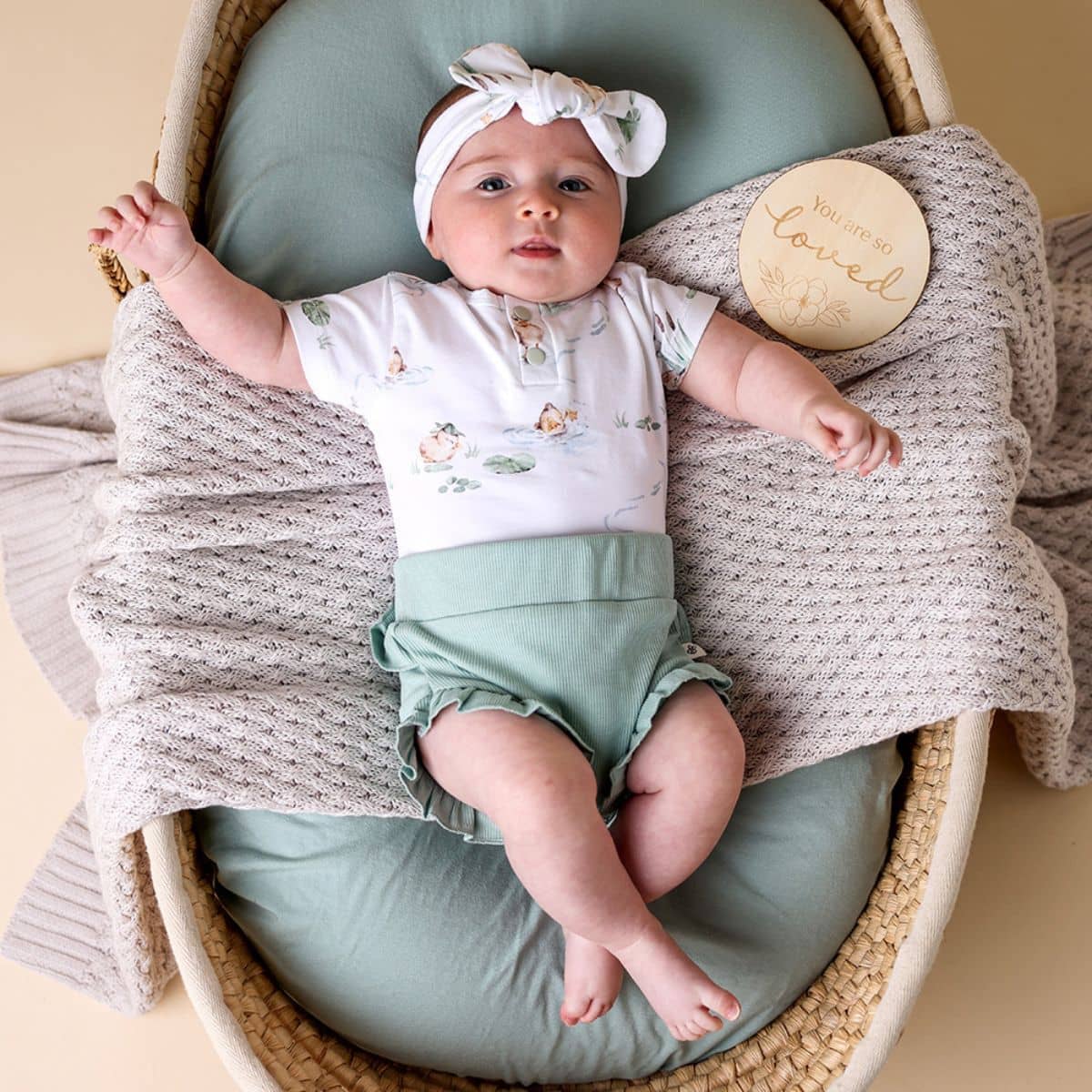 Snuggle Hunny Bloomers - Sage Organic