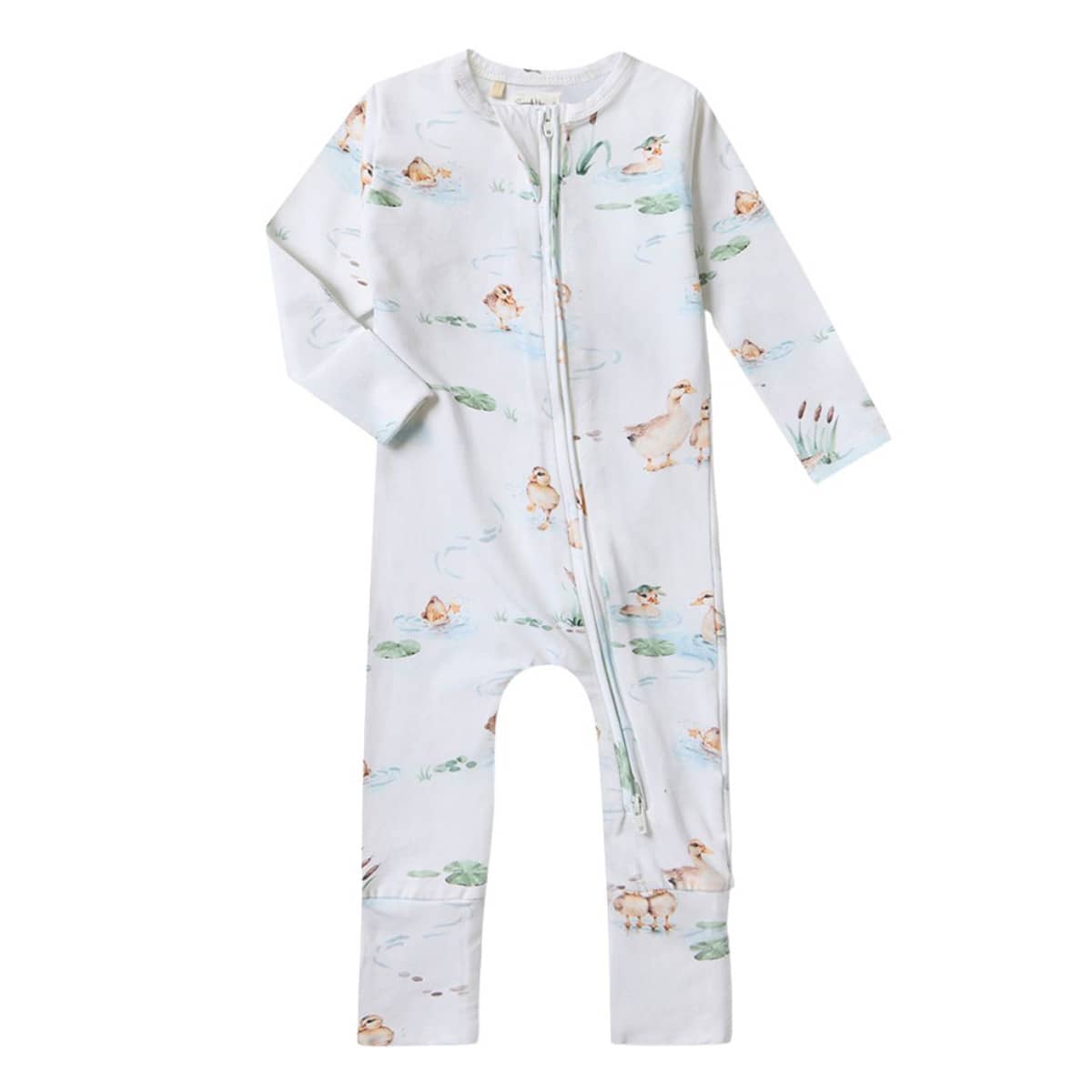 Snuggle Hunny Convertible Romper - Duck Pond